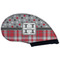 Red & Gray Dots and Plaid Golf Club Covers - BACK
