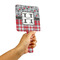 Red & Gray Dots and Plaid Hand Mirrors - Alt View
