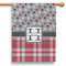 Red & Gray Dots and Plaid House Flags - Single Sided - PARENT MAIN