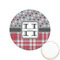 Red & Gray Dots and Plaid Icing Circle - XSmall - Front