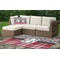 Red & Gray Dots and Plaid Outdoor Mat & Cushions
