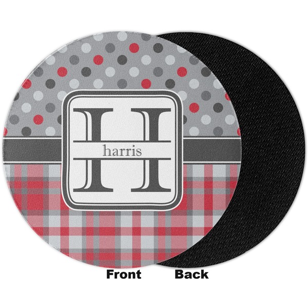 Red & Gray Dots and Plaid Jar Opener - Apvl