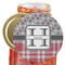 Red & Gray Dots and Plaid Jar Opener (Personalized)
