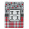 Red & Gray Dots and Plaid Jewelry Gift Bag - Gloss - Front