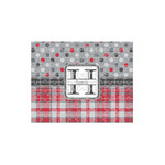 Red & Gray Dots and Plaid 110 pc Jigsaw Puzzle (Personalized)