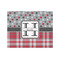 Red & Gray Dots and Plaid Jigsaw Puzzle 500 Piece - Front
