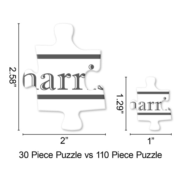 Red & Gray Dots and Plaid Jigsaw Puzzle - Piece Comparison