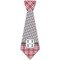 Red & Gray Dots and Plaid Just Faux Tie