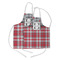 Red & Gray Dots and Plaid Kid's Aprons - Parent - Main