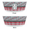 Red & Gray Dots and Plaid Kids Bowls - APPROVAL