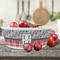 Red & Gray Dots and Plaid Kids Bowls - LIFESTYLE