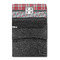 Red & Gray Dots and Plaid Ladies Wallet (Open)
