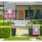 Red & Gray Dots and Plaid Large Garden Flag - LIFESTYLE