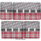 Red & Gray Dots and Plaid Light Switch Covers all sizes