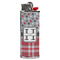 Red & Gray Dots and Plaid Lighter Case - Front