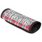 Red & Gray Dots and Plaid Luggage Handle Wrap (Angle)