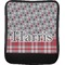 Red & Gray Dots and Plaid Luggage Handle Wrap (Approval)