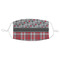 Red & Gray Dots and Plaid Mask1 Adult Small