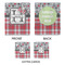 Red & Gray Dots and Plaid Medium Gift Bag - Approval