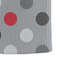 Red & Gray Dots and Plaid Microfiber Dish Towel - DETAIL