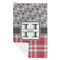 Red & Gray Dots and Plaid Microfiber Golf Towels - FOLD