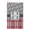 Red & Gray Dots and Plaid Microfiber Golf Towels - Small - FRONT
