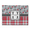 Red & Gray Dots and Plaid Microfiber Screen Cleaner (Personalized)