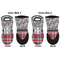 Red & Gray Dots and Plaid Neoprene Oven Mitt - Set of 2 - Approval