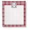 Red & Gray Dots and Plaid Notepad - Apvl