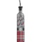 Red & Gray Dots and Plaid Oil Dispenser Bottle