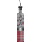 Red & Gray Dots and Plaid Oil Dispenser Bottle (Personalized)