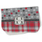 Red & Gray Dots and Plaid Old Burp Folded