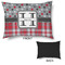 Red & Gray Dots and Plaid Outdoor Dog Beds - Large - APPROVAL