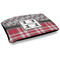 Red & Gray Dots and Plaid Outdoor Dog Beds - Large - MAIN
