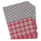 Red & Gray Dots and Plaid Page Dividers - Set of 5 - Main/Front