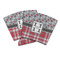 Red & Gray Dots and Plaid Party Cup Sleeves - PARENT MAIN