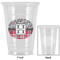 Red & Gray Dots and Plaid Party Cups - 16oz - Approval