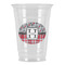 Red & Gray Dots and Plaid Party Cups - 16oz - Front/Main