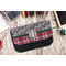Red & Gray Dots and Plaid Pencil Case - Lifestyle 1