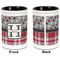 Red & Gray Dots and Plaid Pencil Holder - Black - approval