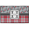 Red & Gray Dots and Plaid Personalized - 60x36 (APPROVAL)