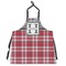 Red & Gray Dots and Plaid Personalized Apron