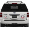 Red & Gray Dots and Plaid Personalized Car Magnets on Ford Explorer