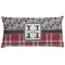 Red & Gray Dots and Plaid Pillow Case (Personalized)