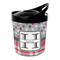 Red & Gray Dots and Plaid Plastic Ice Bucket (Personalized)
