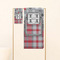 Red & Gray Dots and Plaid Personalized Towel Set
