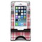 Red & Gray Dots and Plaid Phone Stand w/ Phone