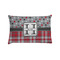 Red & Gray Dots and Plaid Pillow Case - Standard - Front
