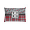 Red & Gray Dots and Plaid Pillow Case - Standard (Personalized)