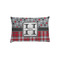 Red & Gray Dots and Plaid Pillow Case - Toddler - Front